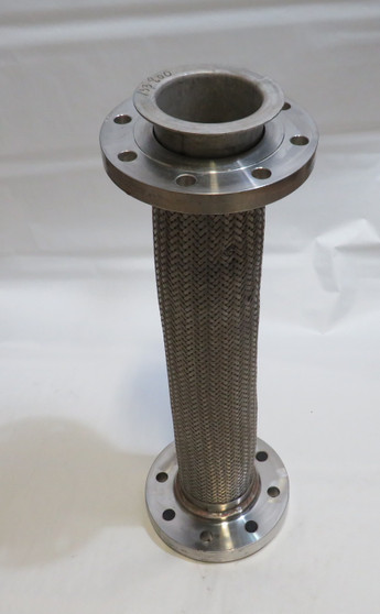 Flex-Pression FP-SS2B-64-031-FL SS Flex Hose 4-1/4"ID 9-1/8"FD 31"L 8 Bolt USED