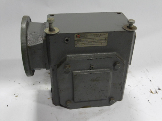 US Motors Type MBQ Gear Box 60.1:1 Ratio 2576lb-in 1.73HP@1750RPM  USED