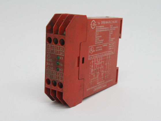 Elan SRB-NA-R-C.14-24V Safety Relay 24VDC 120mA 2NO USED