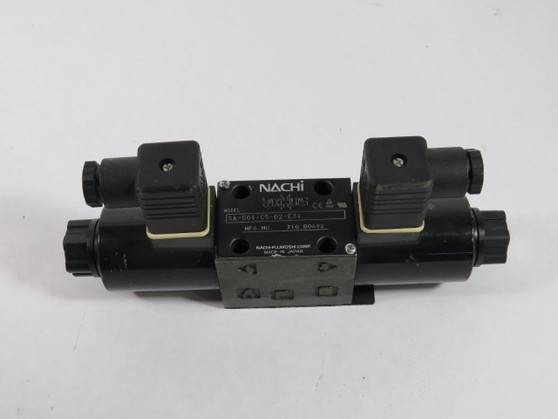 Nachi Solenoid Valve 4-Way 3-Position 26.4GPM 5075PSI 24VDC  USED
