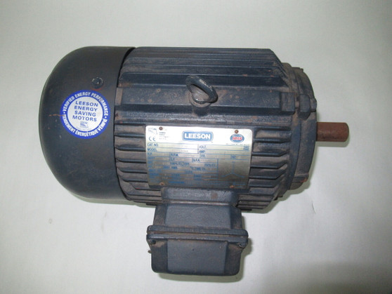 Leeson 3HP 1760RPM 575V 182T TEFC 3Ph 3.4A 60Hz USED