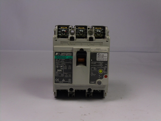 Fuji Electric EW50RAGU3P050 Earth Leakage Circuit Breaker 50A 3pole  USED