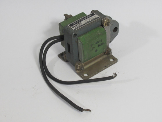 General Electric CR9500A103B16A Solenoid Coil *Missing Piston End Clamp* USED