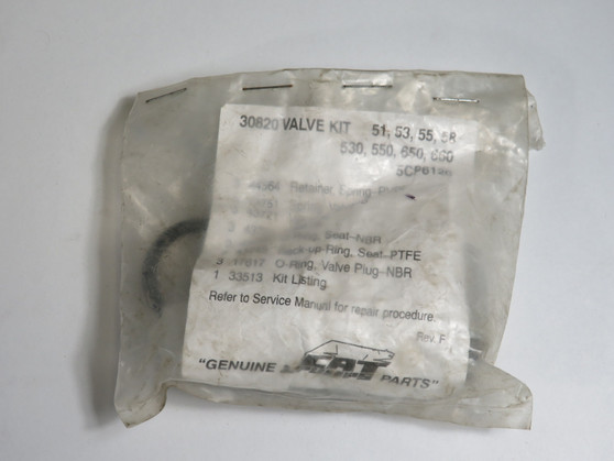 CAT Pumps 30820 Valve Kit OPEN BAG NWB