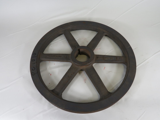 Browning 2AK154X2-1/4 Pulley 2-1/4" Bore 2-Groove 15" OD 3/8"x3/16" Keyway USED