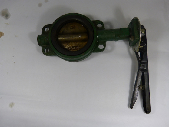 Generic C954 4-Bolt Flange Butterfly Valve Cast Iron  USED