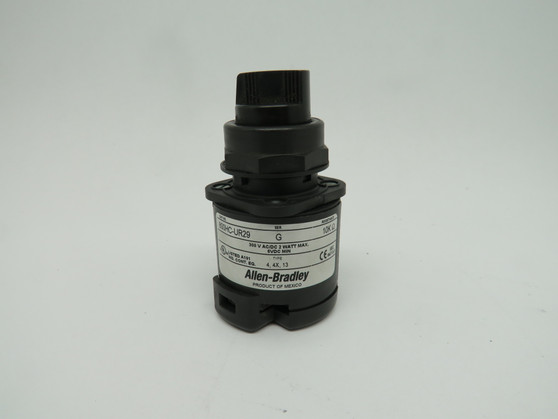 Allen-Bradley 800HC-UR29 Potentiometer Switch 10K ohms 300VAC/DC 2W Ser G USED