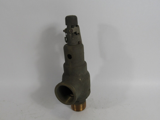 Kunkle 6010-GF01 Brass Pressure Valve 1-1/4" MNPT 1-1/2" FNPT 46 psi USED