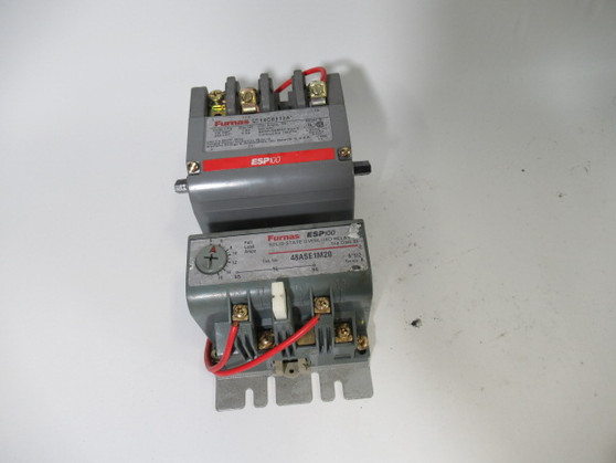 Furnas 14CSE12AA Series B Non-Reversing Motor Starter w/48ASE1M20 Ser B USED
