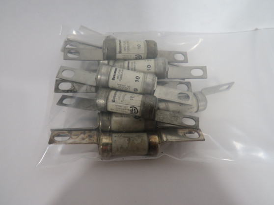 Bussmann 10H07C Bolt on Fuse 10A 600V Lot of 10 USED