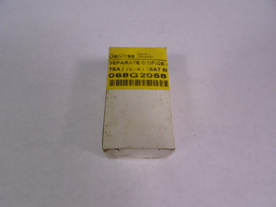 Danfoss 068G2058 Orifice Insert  NEW