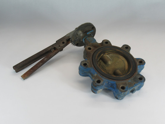 Milwaukee Valve CL223E A4 Lug Butterfly Valve 4" Cast Iron Body SHELF WEAR USED