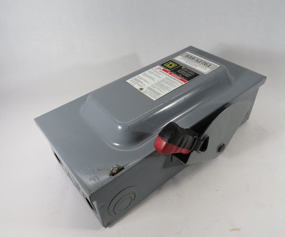 Square D CH362 Ser F05 Fusible Heavy Duty Safety Switch 25HP NO BASE HOLDER USED