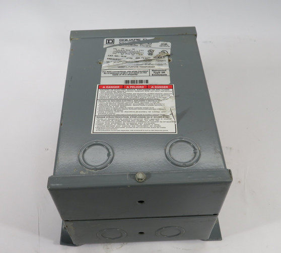 Square D 1S1F Dry Type Transformer 1kVa Primary 240/480V DAMAGED LABEL USED