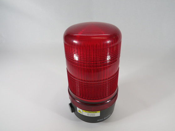 Allen-Bradley 855BM-S10BR4 120mm Red Surface Mount Strobe Beacon SHELF WEAR NOP