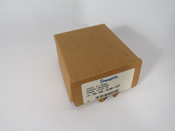 Swagelok PGI-63C-PG100-LA01 Liquid Filled Gauge 100 psi 63mm Dial NEW