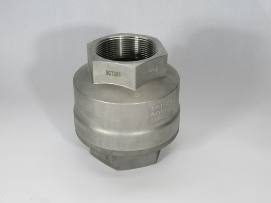 DFT 835K7B4A5 Inline Check Valve 3" NPT 750 CWP/500 WSP 510 psi SHELF WEAR NOP