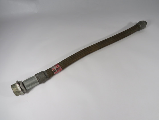 O-Z/Gedney ECGJH-50-18 Bronze Braid Flex-Coupling Hose 1/2" Size 18" Long USED
