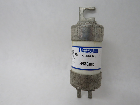 Ferraz Shawmut FES80 Bolt-On Fuse 80A 600VAC USED