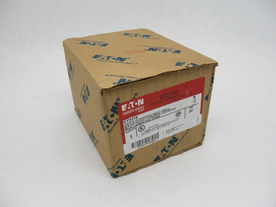 Eaton Crouse-Hinds EYS216 Conduit Sealing Fitting Male/Female 3/4" 5-Pack NEW