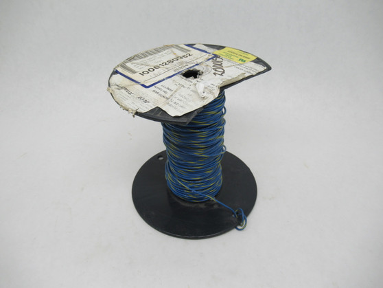Anixter 1007-18/16-64 Hook-Up Wire 18AWG 300V Blue/Yellow LENGTH REMOVED NOP