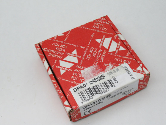 Carlo Gavazzi DPA01CM69 3 Phase Monitoring Relay 600-690VAC 50-60Hz SPDT NEW