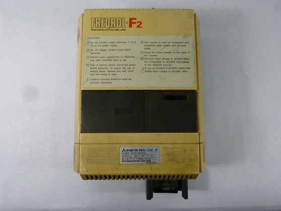 Mitsubishi FR-F2-3700-U AC Inverter Drive 5HP 230VAC  USED