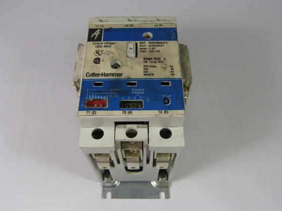 Cutler-Hammer W200M4CFC Starter 100HP 135AMP 3Phase  USED