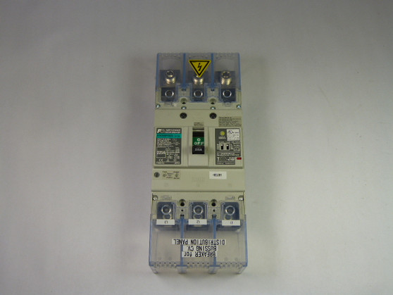Fuji Electric EW250RAGU-3P225 Earth Leakage CircuitBreaker 225A 3P 50/60Hz  USED