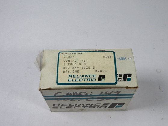 Reliance Electric K-263 Contactor Kit Size 5 360A 1P  NEW