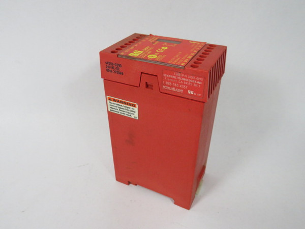 Omron STI 44510-0390 SR07P24 Safety Relay 24VAC/DC 4A 110/240VAC  USED