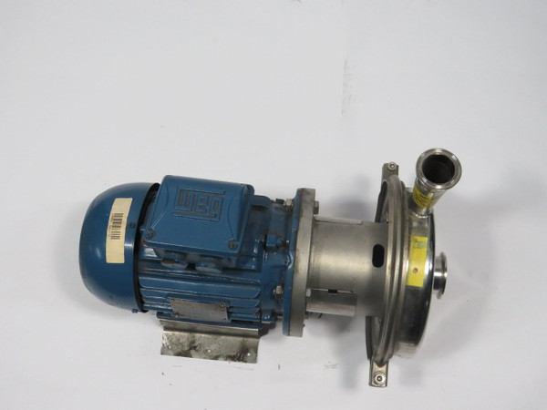 Alfa Lavel Stainless Centrifugal Pump 2-3/8" In. 2-7/8" Out. c/w Motor  USED