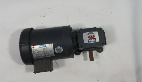 Leeson 111444.00 1.5HP 1740rpm 575V 56C TEFC 3Ph c/w Gear Reducer 5:1  USED