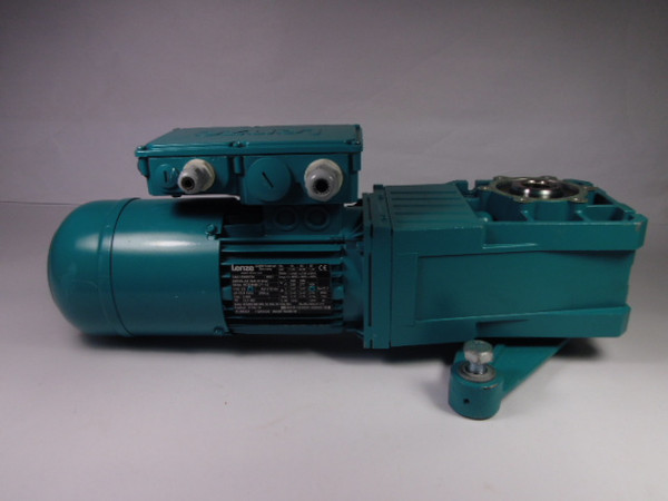 Lenze 0.68kW 1.705RPM 480V TEFC 3Ph 1.40A C/W Gear Box 49.133:1 Ratio  USED