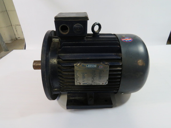 Leeson 7.5HP 1764RPM 230/460V DF132SD TEFC 3Ph 19.8/9.9A 60Hz  USED