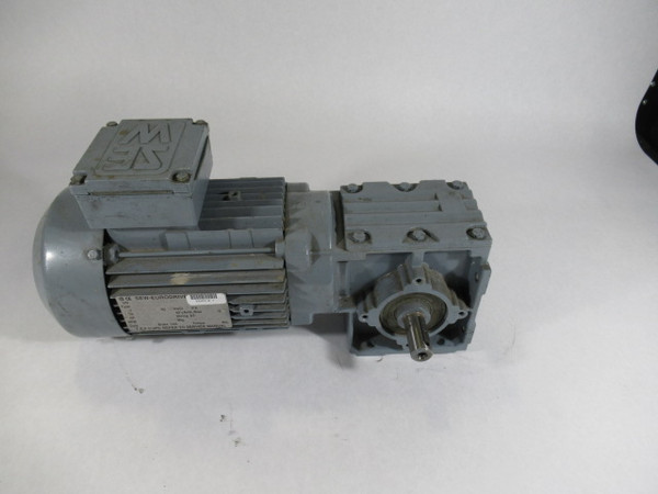 Sew-Eurodrive 0.75HP 1700RPM 230/460V 3Ph 2.9/1.45A 60Hz C/W Reducer USED