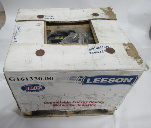 Leeson 5HP 3510rpm 208-230/460V 184T TEFC 3Ph 13-12-6A 60Hz NEW