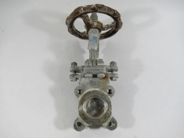 Flow Control Knife Gate Valve Size 2" 4 Bolt Pattern 8" Handle USED