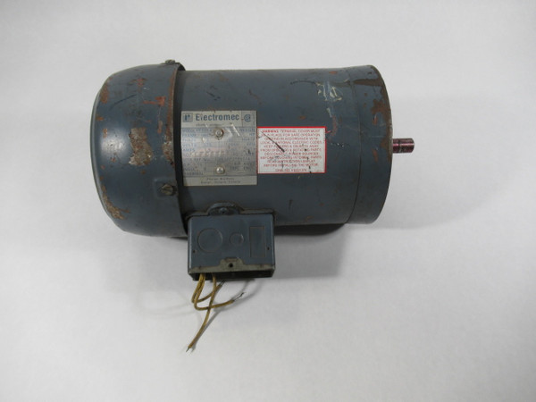 Electromec 1HP 3450RPM 575V 56C TEFC 3PH 1.5A 60HZ USED