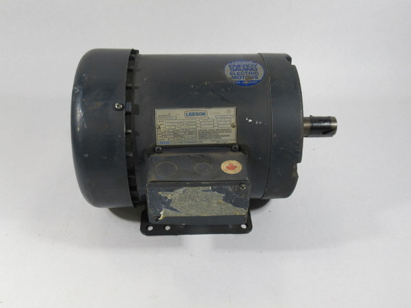 Leeson 1.5/.38HP 1740/860RPM 575V 182T TEFC 3PH 1.9/.8A 60HZ USED