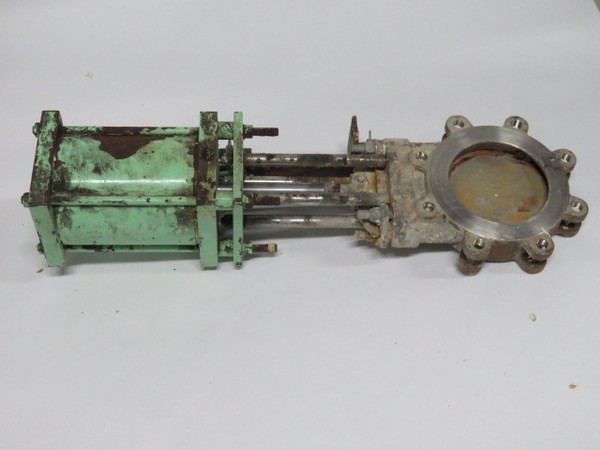 Parker 06.00-T8VPUS19A-7.000 Actuator C/W Knife Gate Valve Size 6" USED