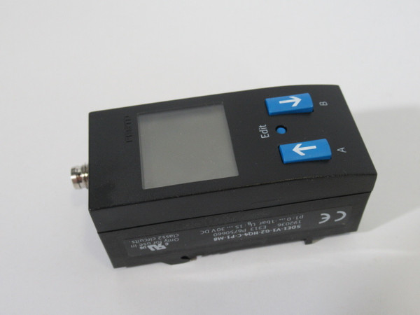 Festo 192036 Pressure Sensor w/Display -0.9-0 bar 15-30VDC -13-0 psi NOP