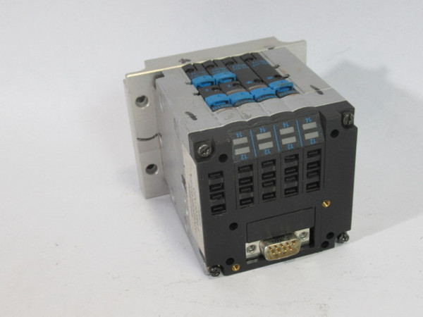 Festo 270024 Solenoid Valve Assembly w/2x 161414 M502 & 2x 185865 M602 USED