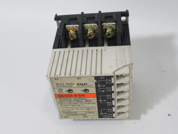 Fuji SS303-4-D4 Solid State Contactor 240VAC 50/60Hz SHELF WEAR USED