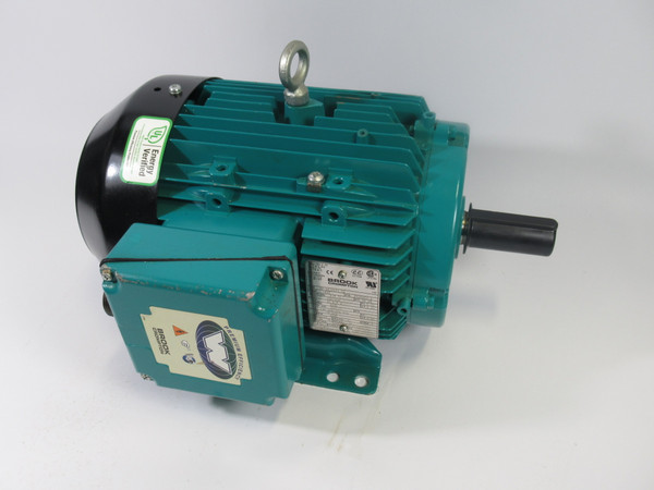 Brook Crompton 5HP 3500RPM 230/460V 184T 3Ph 11.5/5.8A 60Hz USED