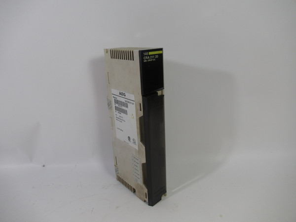 AEG 140CRA21120 Modicon DIO Drop Interface *Cracks to Enclosure* 24V@1A USED