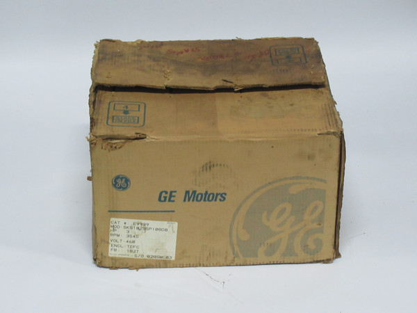 GE Motors 3Hp 3545RPM 460V 182T TEFC 3Ph 3.9A 60Hz NEW