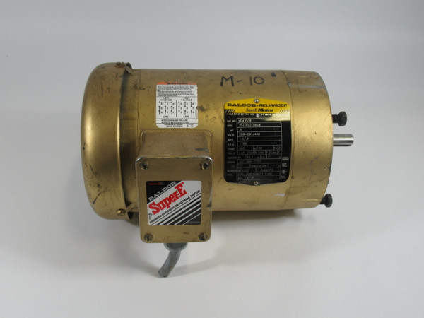 Baldor .5HP 1750RPM 208-230/460V 56C TEFC 3Ph 1.6/.8A 60Hz USED