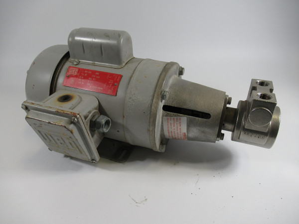 Weg 3/4HP 1745RPM 115/230V B56C TEFC 1Ph 11.0/5.50A 60Hz C/W Pump USED