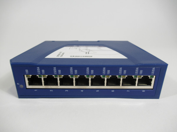 Hirschmann 8TX Spider II Ethernet Rail Switch 9.6-32.0V 8-Port USED